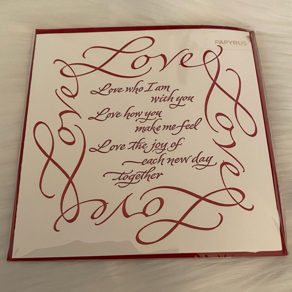 3/$15 NWT Happy Valentine’s Day Papyrus Card. “Love who I am with you…”
